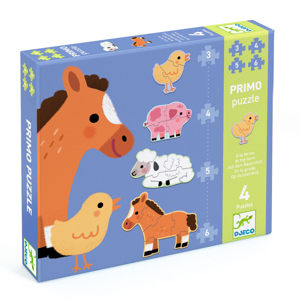 Puzzles Primo - À la ferme 3, 4, 5 et 6 pièces