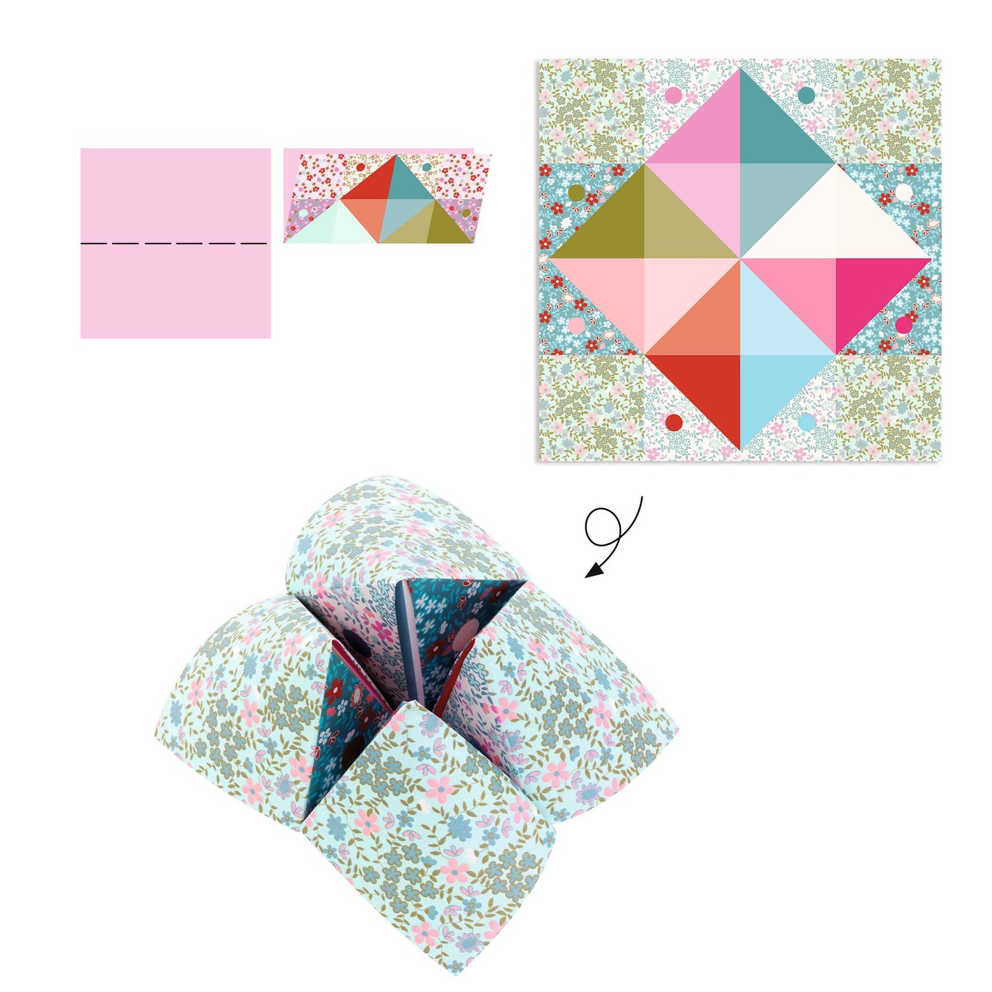 Origami Cocottes à gages - Fleurs
