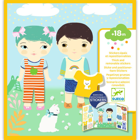 Stickers repositionnables les habits