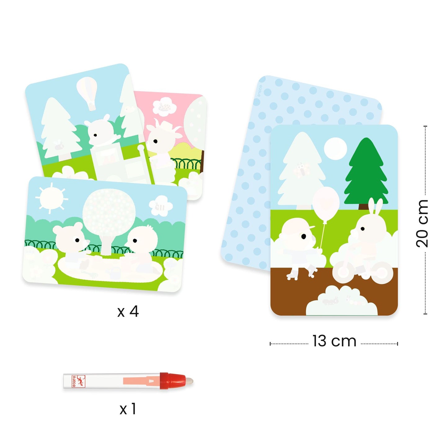 Coloriage à l'eau Au square