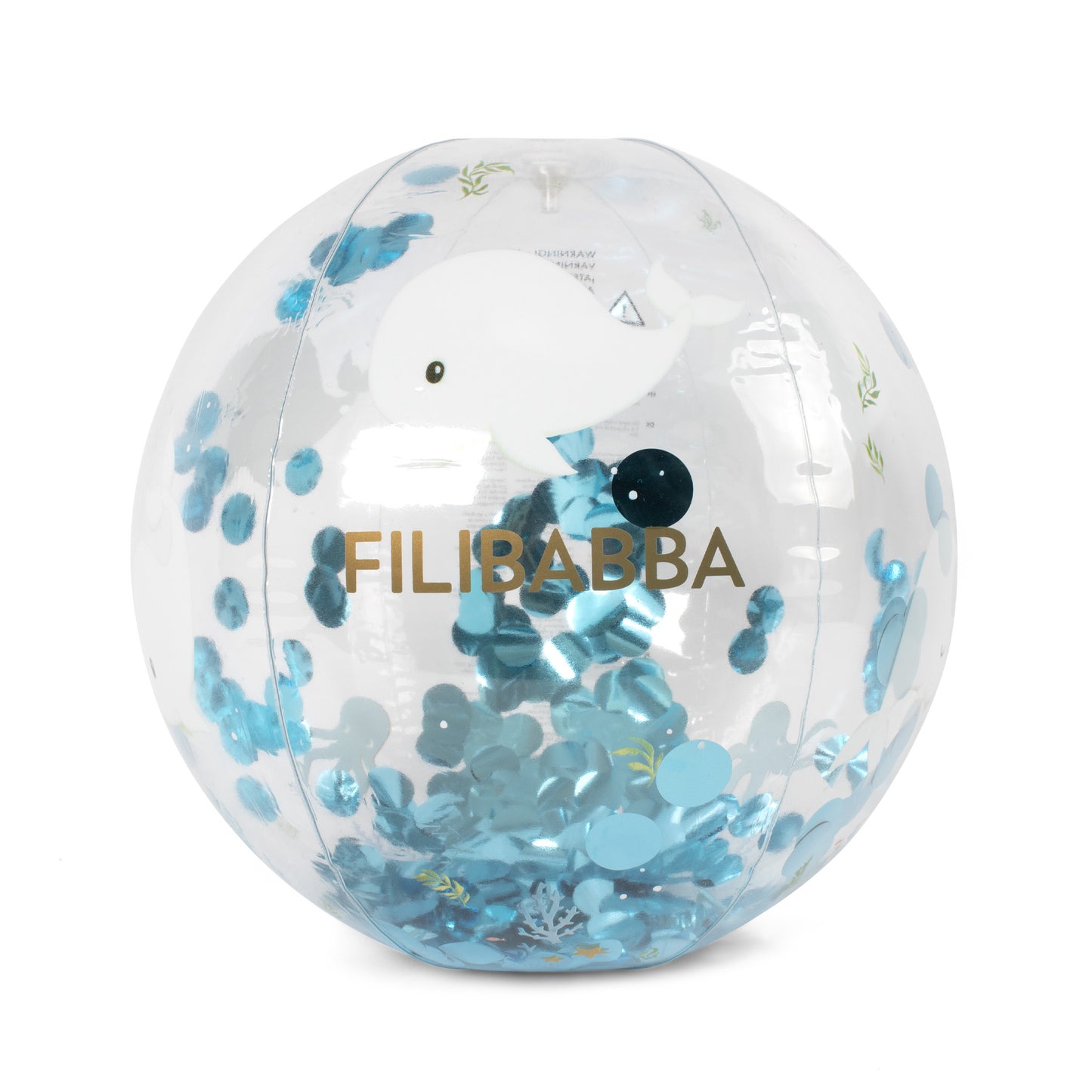 Ballon de plage Alfie – Confettis des Contes de baleines de Christian