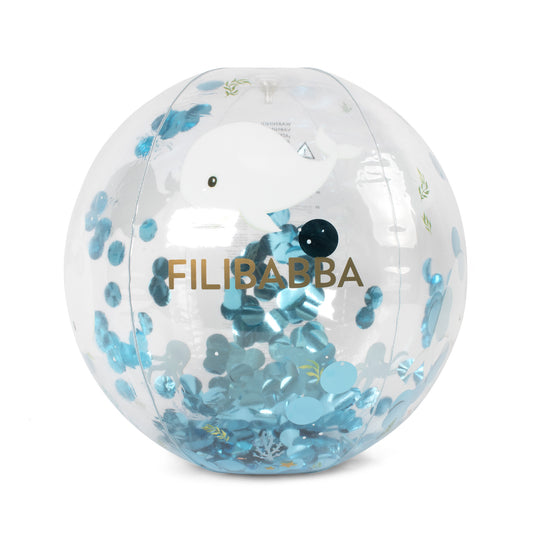 Ballon de plage Alfie – Confettis des Contes de baleines de Christian