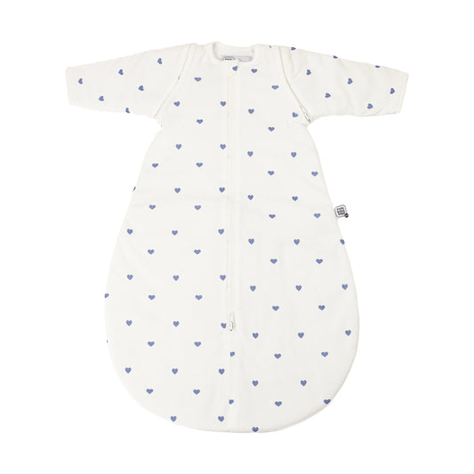 Gigoteuse en Jersey avec manches amovibles tog 2,5 - Coeurs bleus