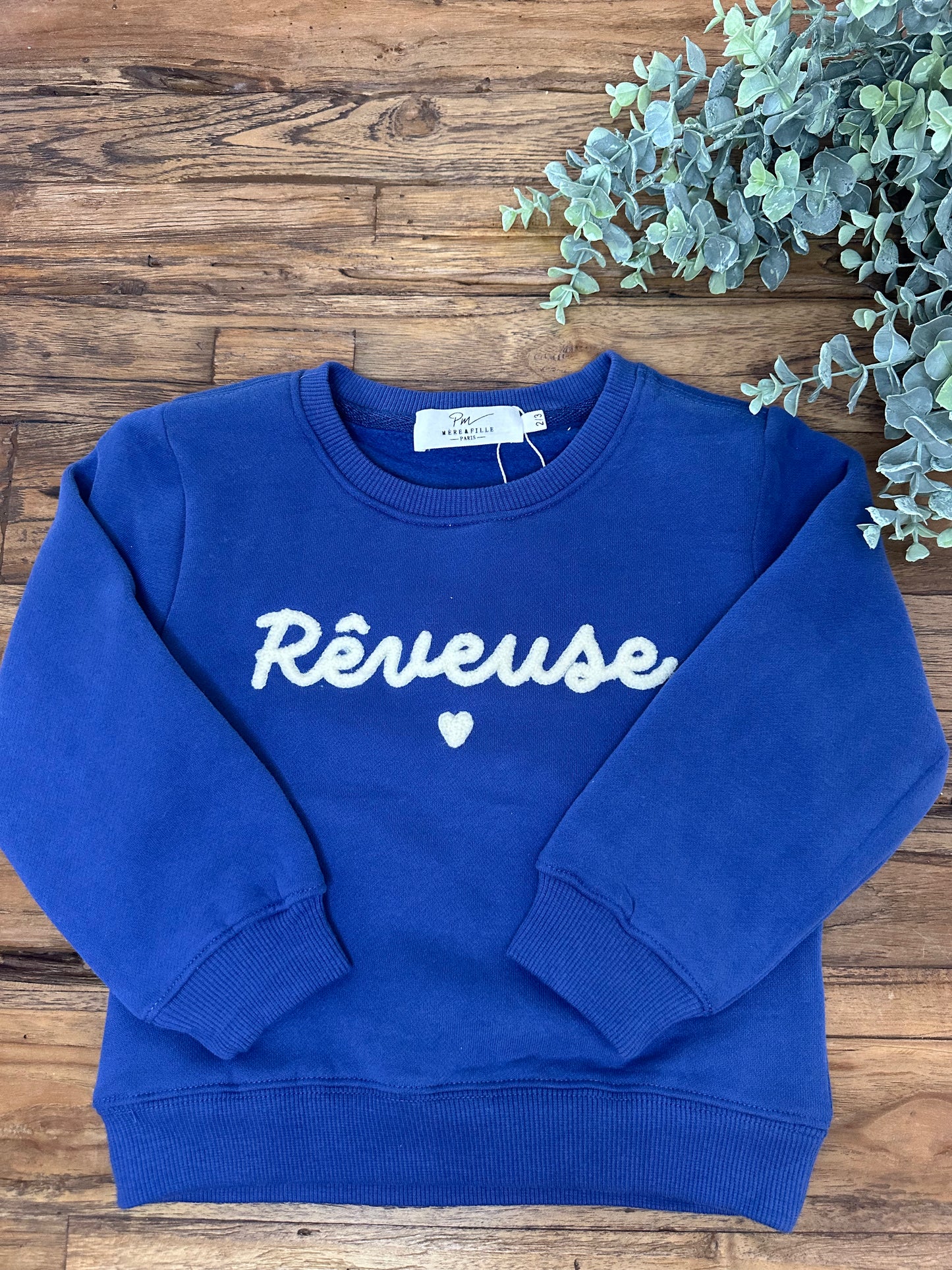 Sweat bleu rêveuse