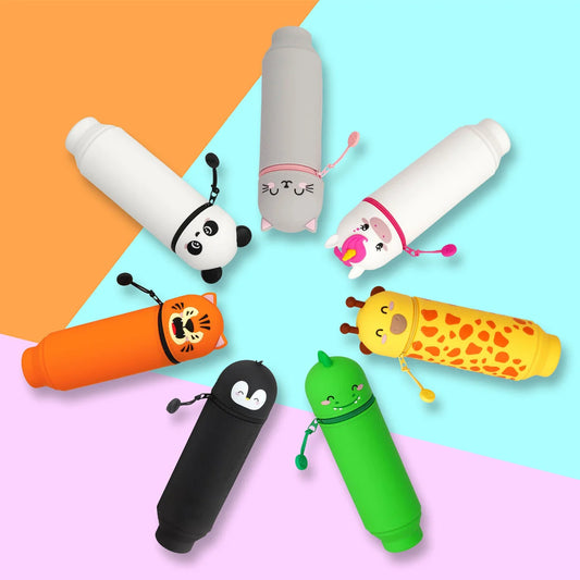 Trousse en Silicone Souple 2-en-1 - Kawaii