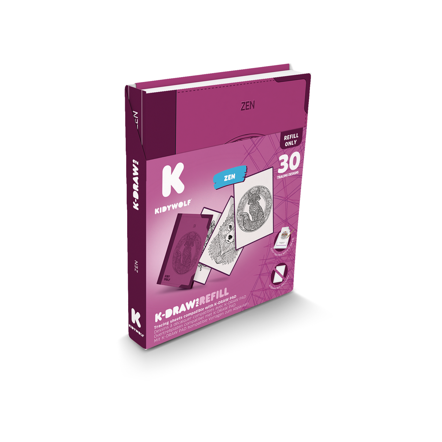 K-DRAW-PAD Refill Zen packaging
