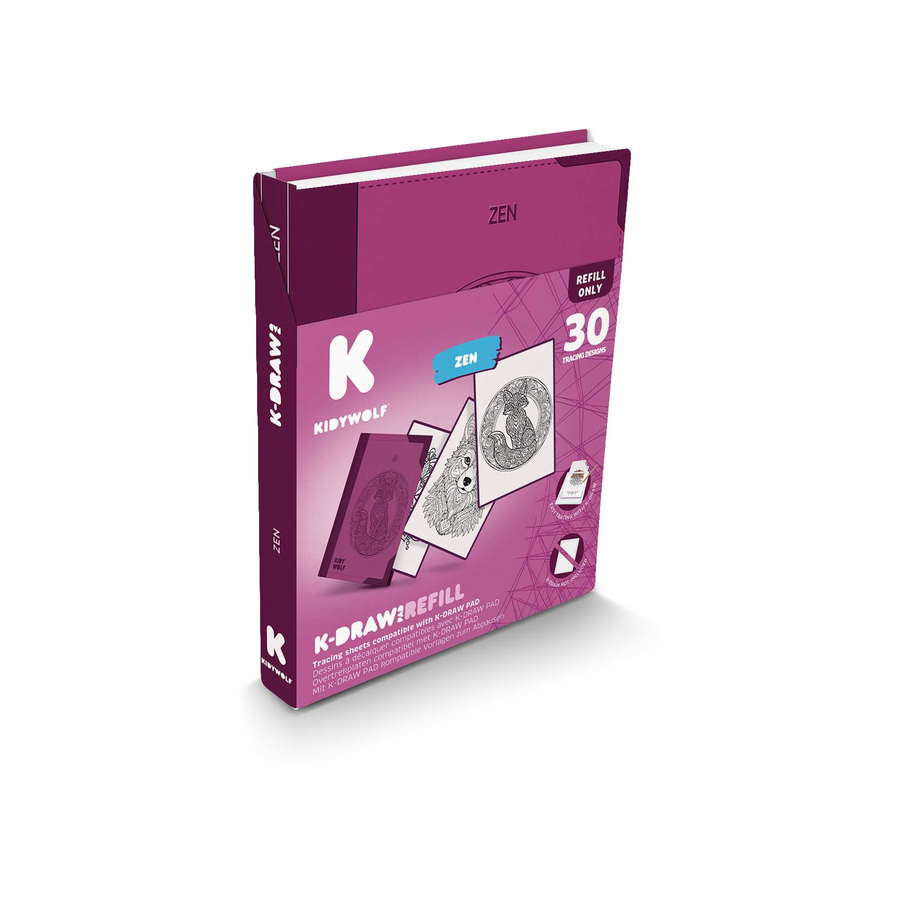 K-DRAW-PAD Refill Zen packaging