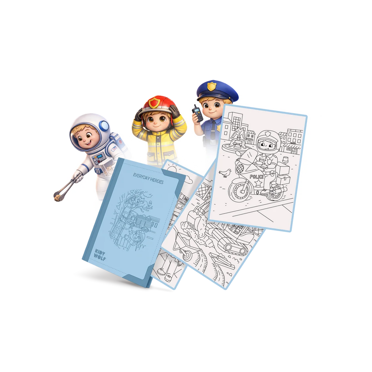 Refill KIDYDRAW-PAD 30 dessins à décalquer