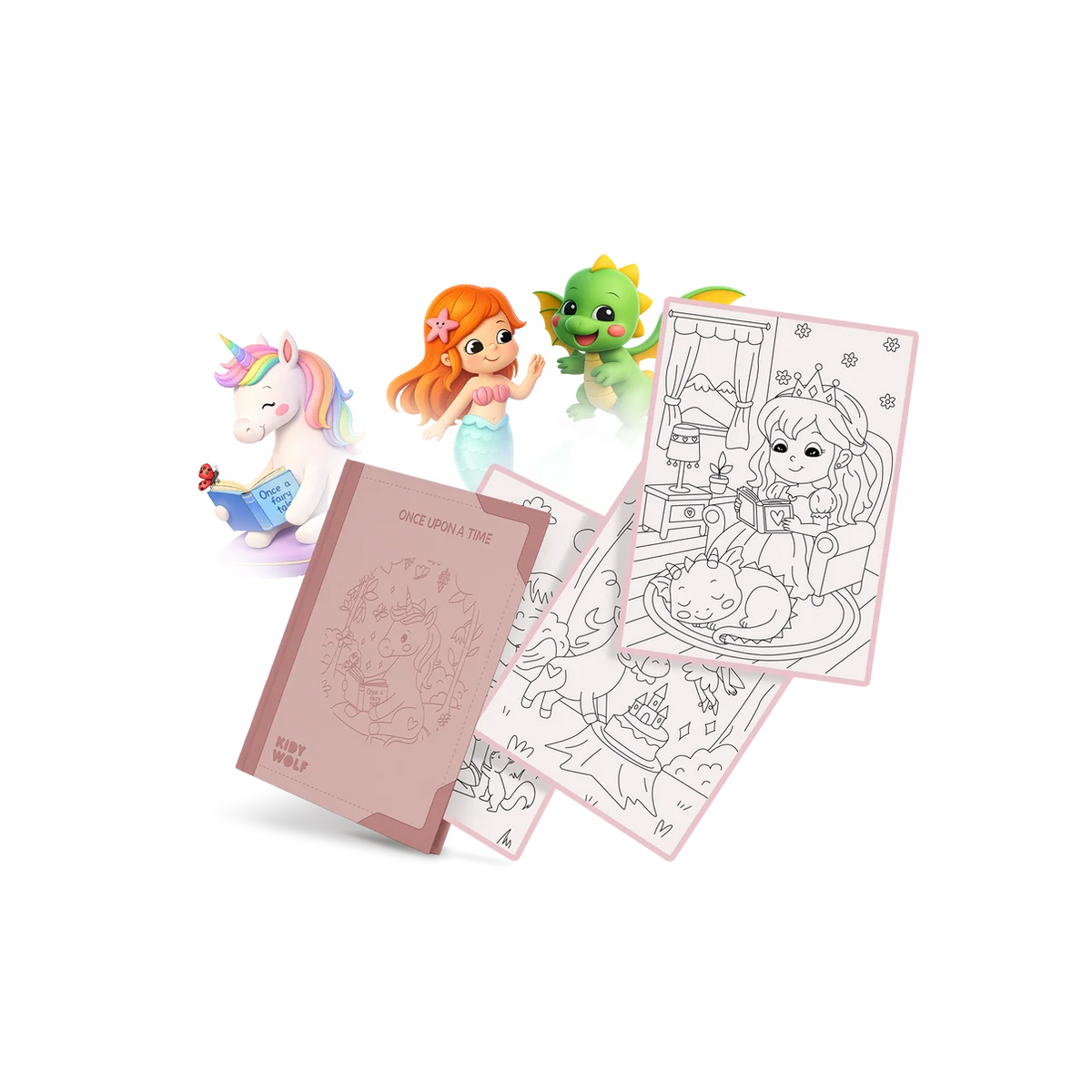 Refill KIDYDRAW-PAD 30 dessins à décalquer