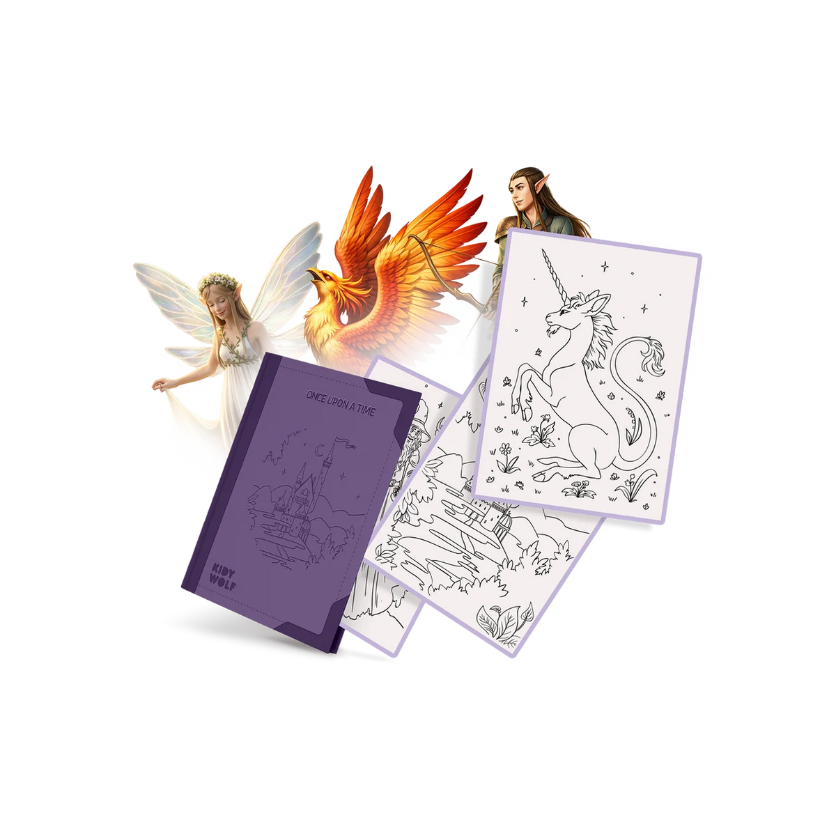 Refill KIDYDRAW-PAD 30 dessins à décalquer