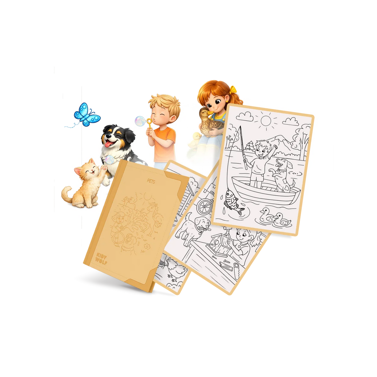 Refill KIDYDRAW-PAD 30 dessins à décalquer