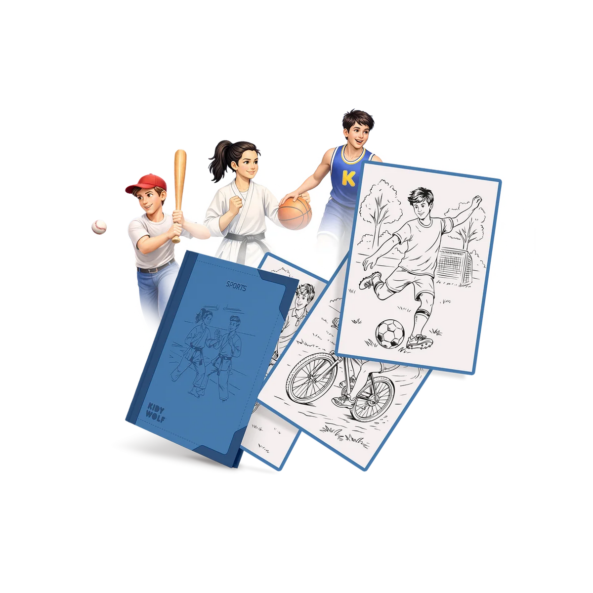 Refill KIDYDRAW-PAD 30 dessins à décalquer