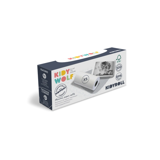 KIDYROLL Recharge papier classique pour KIDYPRINT / K-PRINT / KIDYPRINTER AI