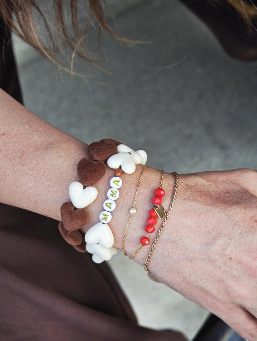 Bracelet femme - Coeur avec message - taille M