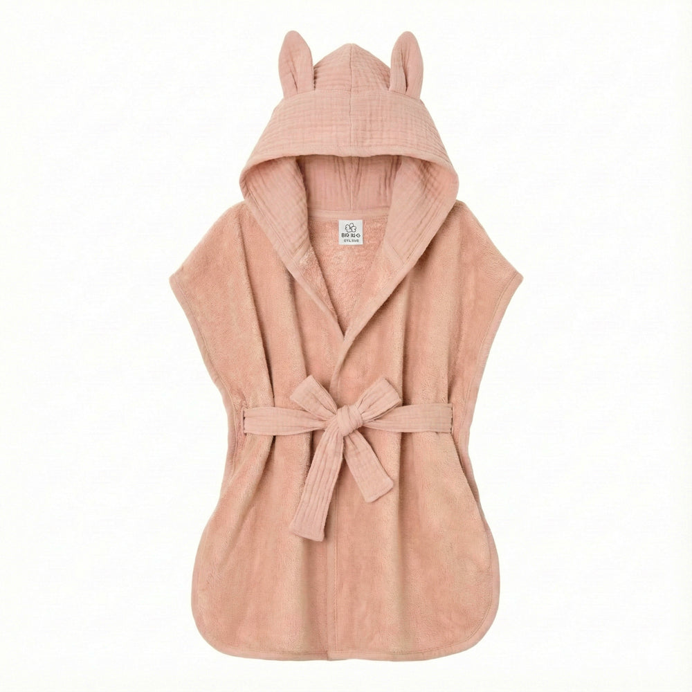 Peignoir bambou et gaze de coton Mocha