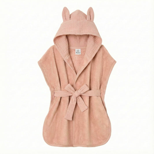 Peignoir bambou et gaze de coton Mocha