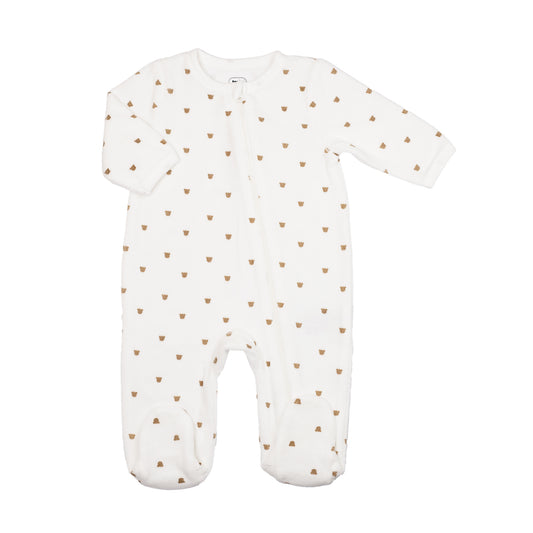 Pyjama de naissance velour - ourson