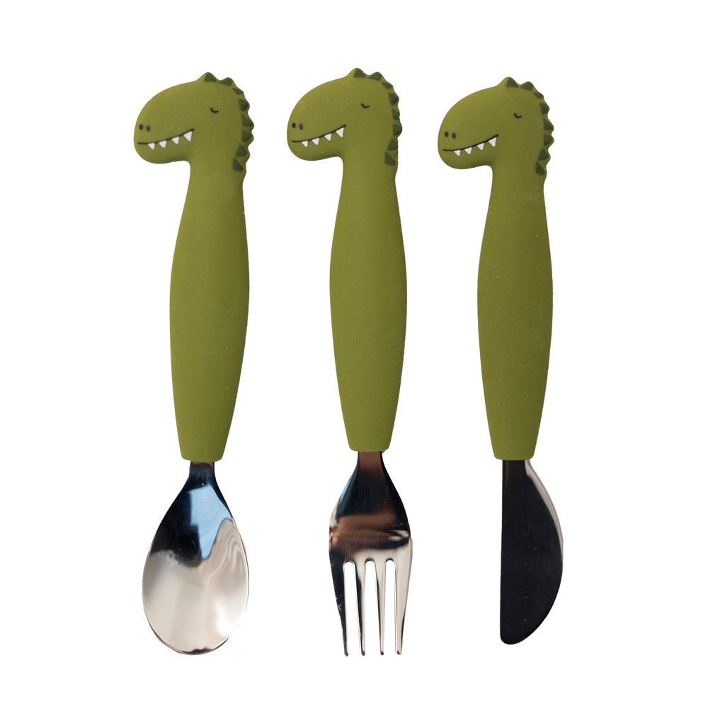 Couverts 3 pièces en silicone