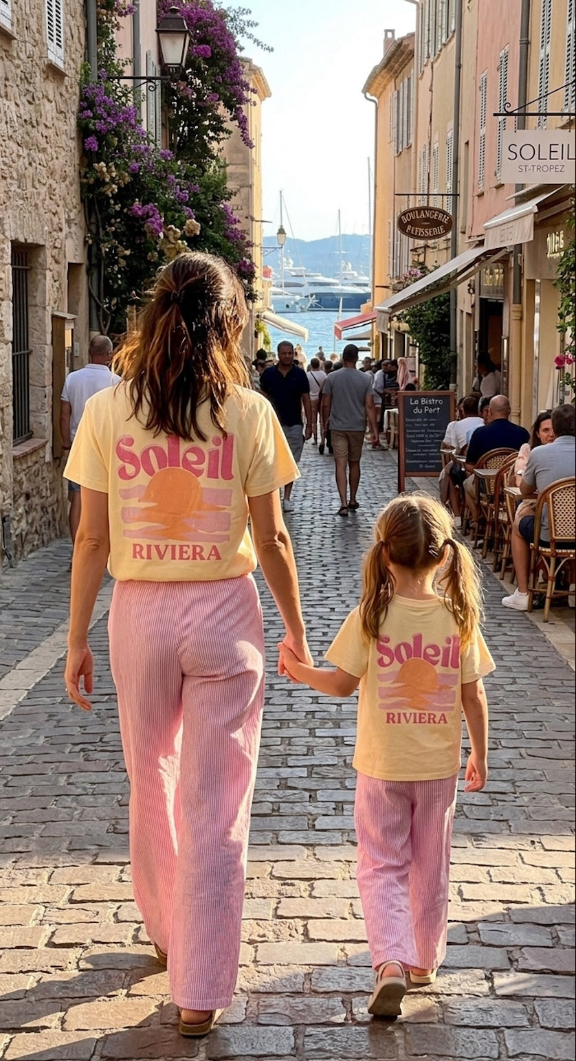 T-shirt SOLEIL RIVIERA - Jaune