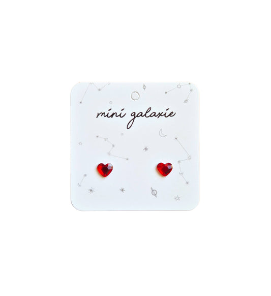 Boucles d'oreilles clous fantaisie pour enfant - Cœurs ❤️