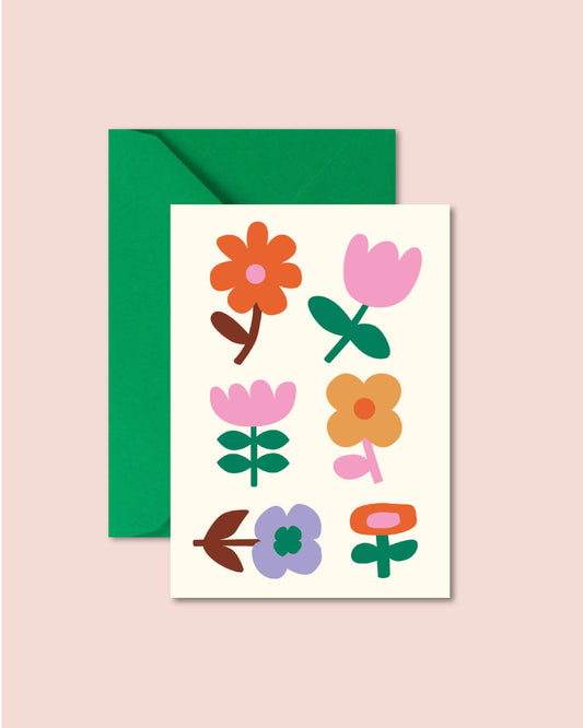 Ma Petite Vie - Carte "Poétique" - Fleurs (avec enveloppe)