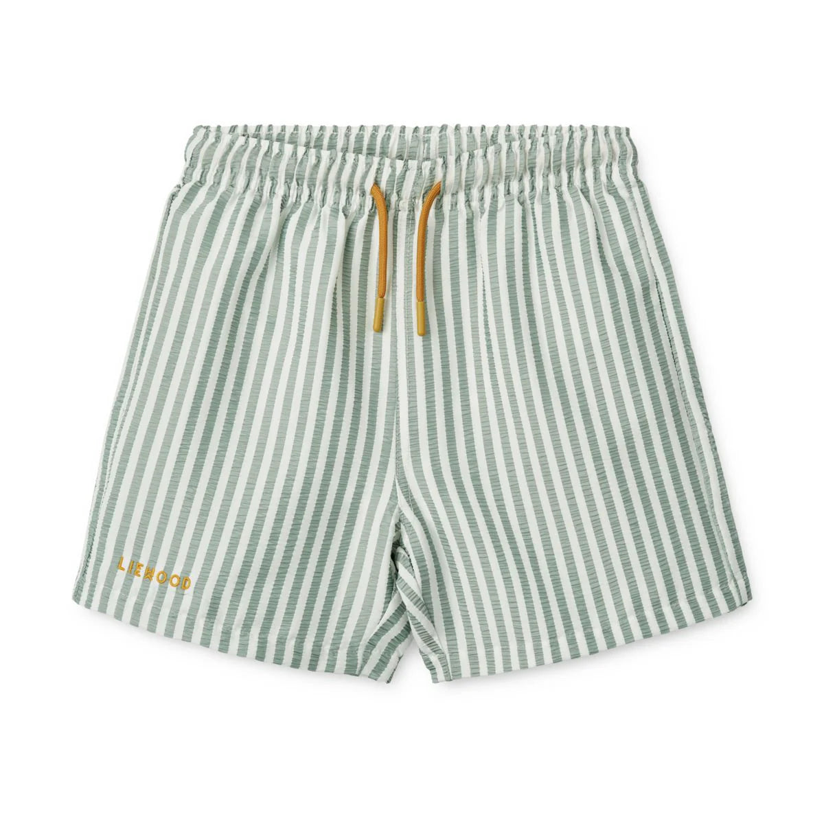 Short de bain DUKE à rayures Stripe Peppermint / Crisp white