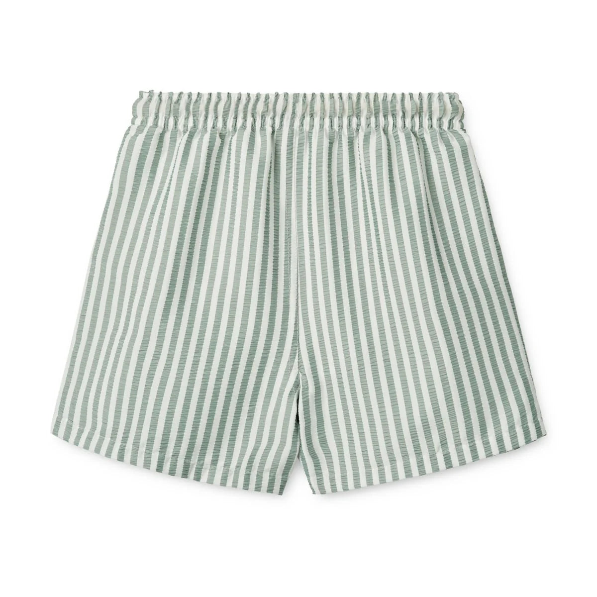 Short de bain DUKE à rayures Stripe Peppermint / Crisp white