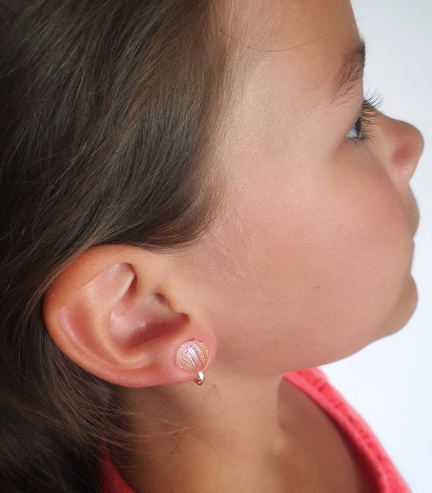 Boucles d'oreilles clips pour enfant - étoile et coquillage