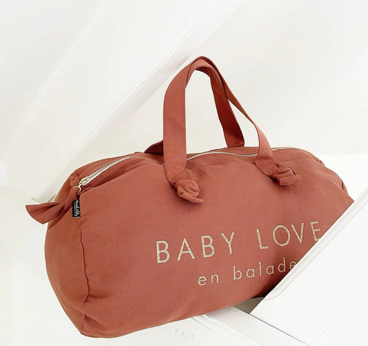 Marcel & Lily - Sac polochon "Baby Love" coloris Terrarosa