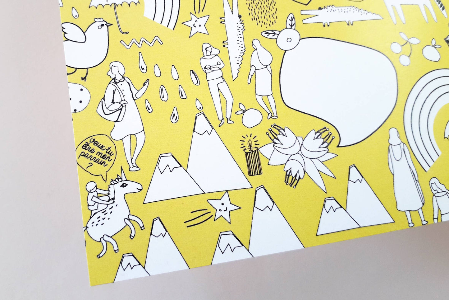 Pamela Loops - Poster Cherche et trouve parrain « Veux-tu être mon parrain ? »