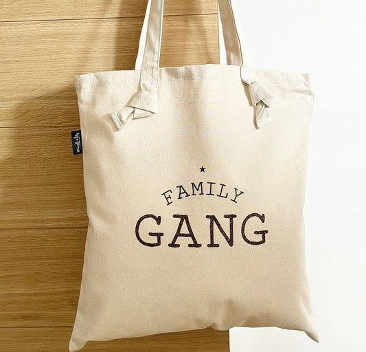 Marcel & Lily - Tote Bag À Noeuds "Family Gang" Coloris Écru
