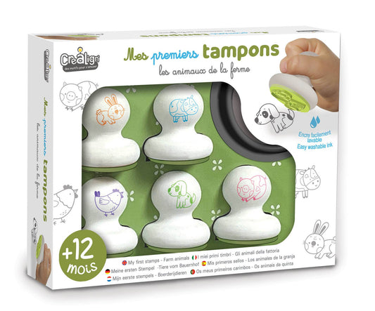 Créa Lign' - Mes premiers tampons "Animaux de la ferme"