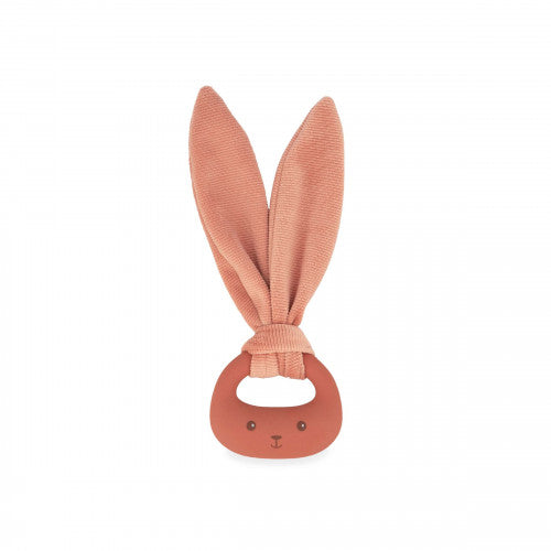 Anneau de dentition en silicone lapin - Terracotta