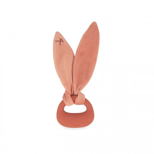 Anneau de dentition en silicone lapin - Terracotta