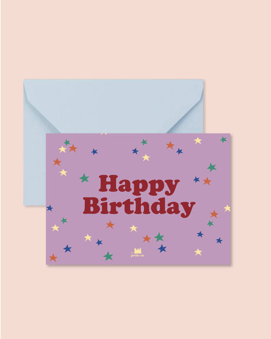 Ma Petite Vie - Carte anniversaire - Happy birthday petits étoiles