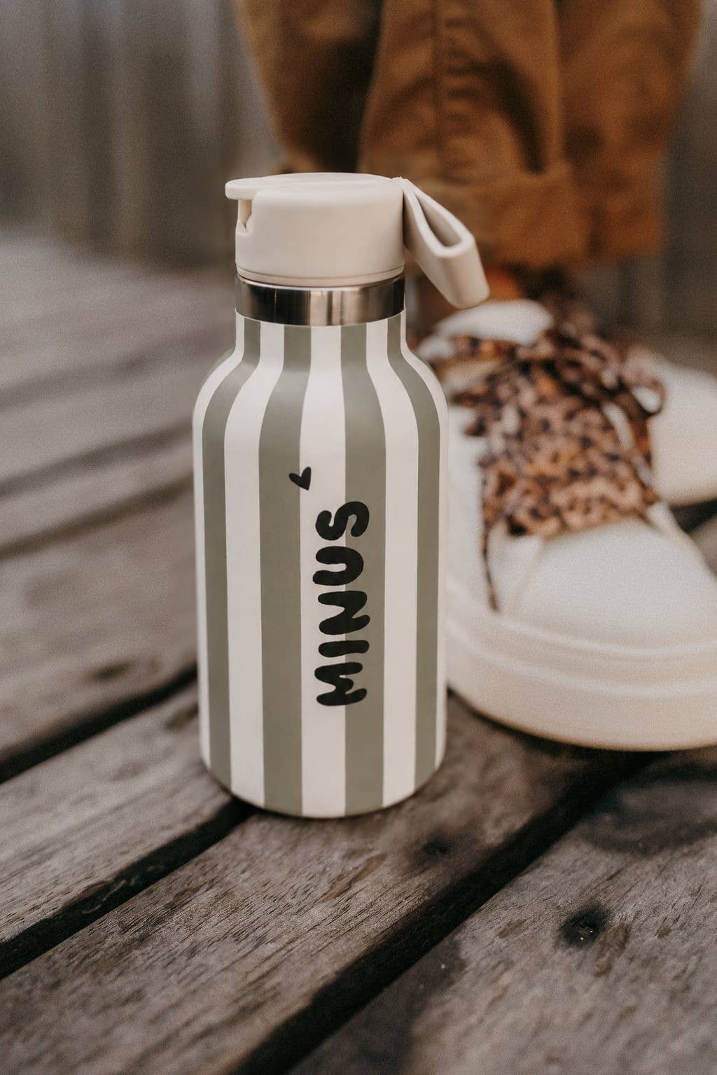 Zakuw - Gourdes enfant - modèle Minus Stripe kaki