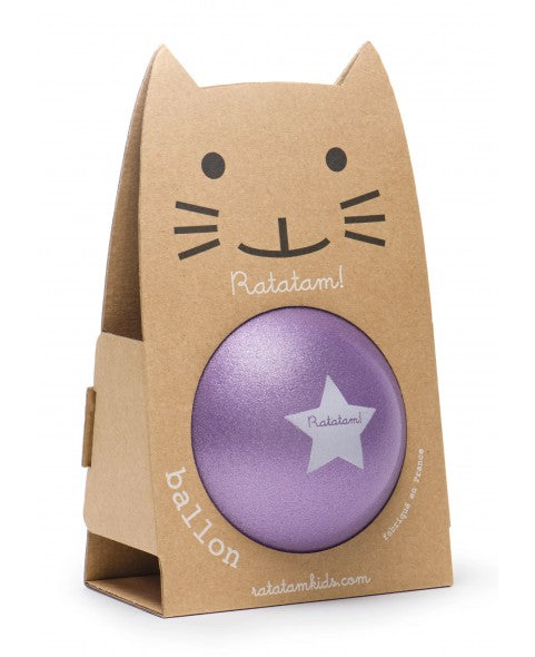 Ballon violet - pailleté 15 cm