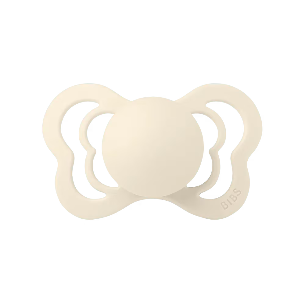 Tétine BIBS silicone anatomique Couture Tétine - Ivory