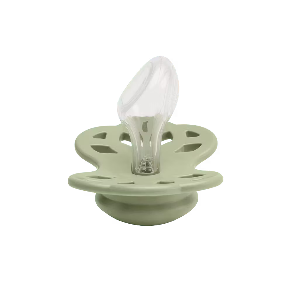 Tétine BIBS silicone anatomique - Infinity Tétines Pack de 2 - Ivory/Sage