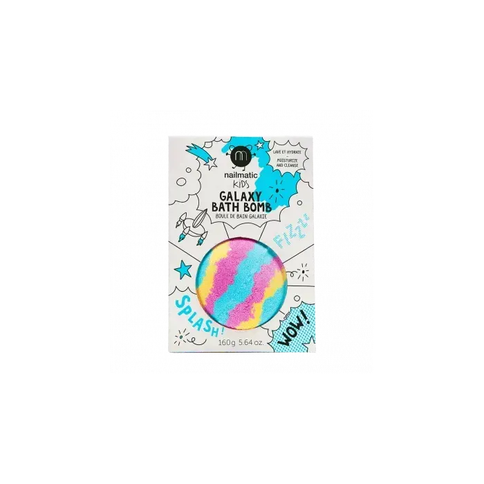 Boule de bain bleu jaune rose