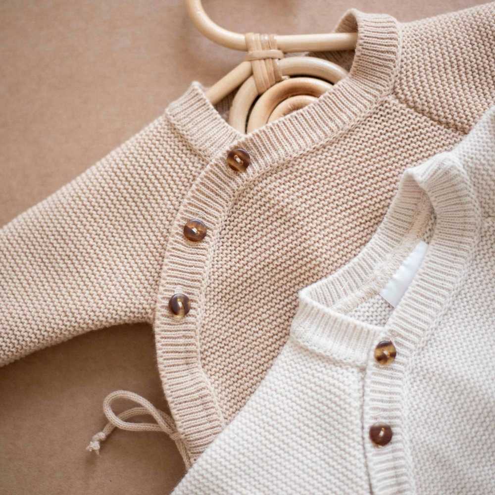 Brassière bébé en maille - Sable