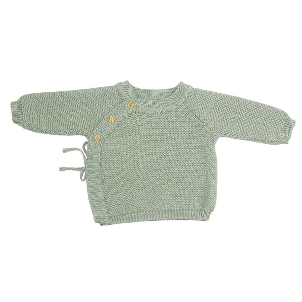 Brassière bébé en maille - Vert olive
