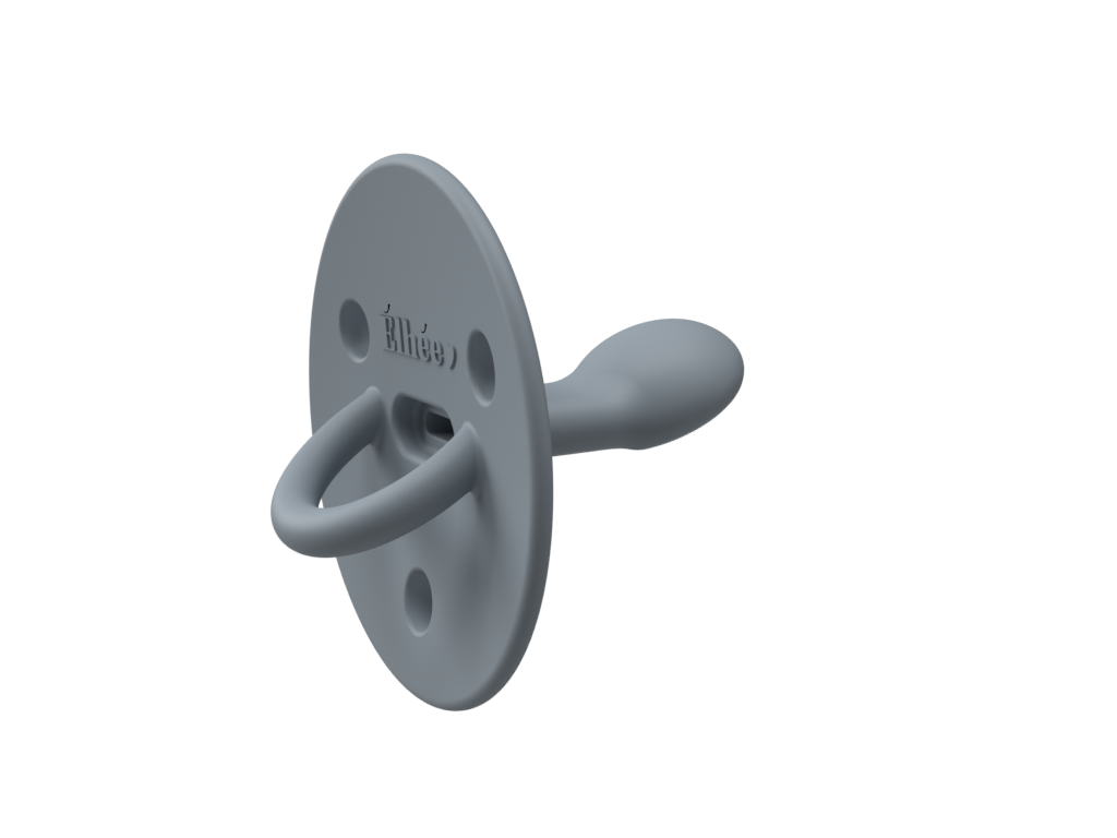 Taille 1 ( 0-6 mois) Tétine ChooChoo - La sucette physiologique en silicone: Blue Grey