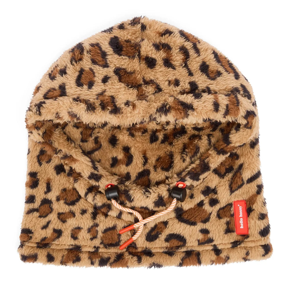 Cagoule léopard chaude