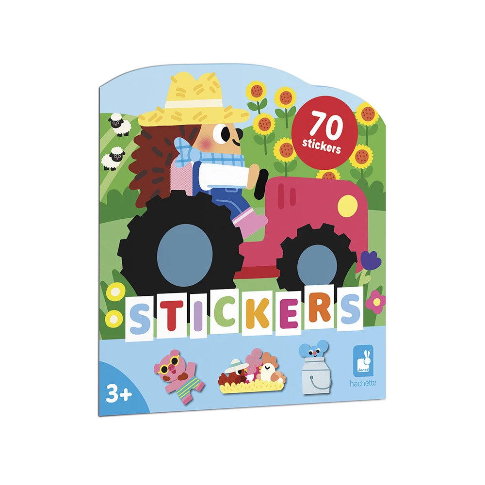 Cahier de Stickers et Décors La Ferme - 70 stickers - Janod