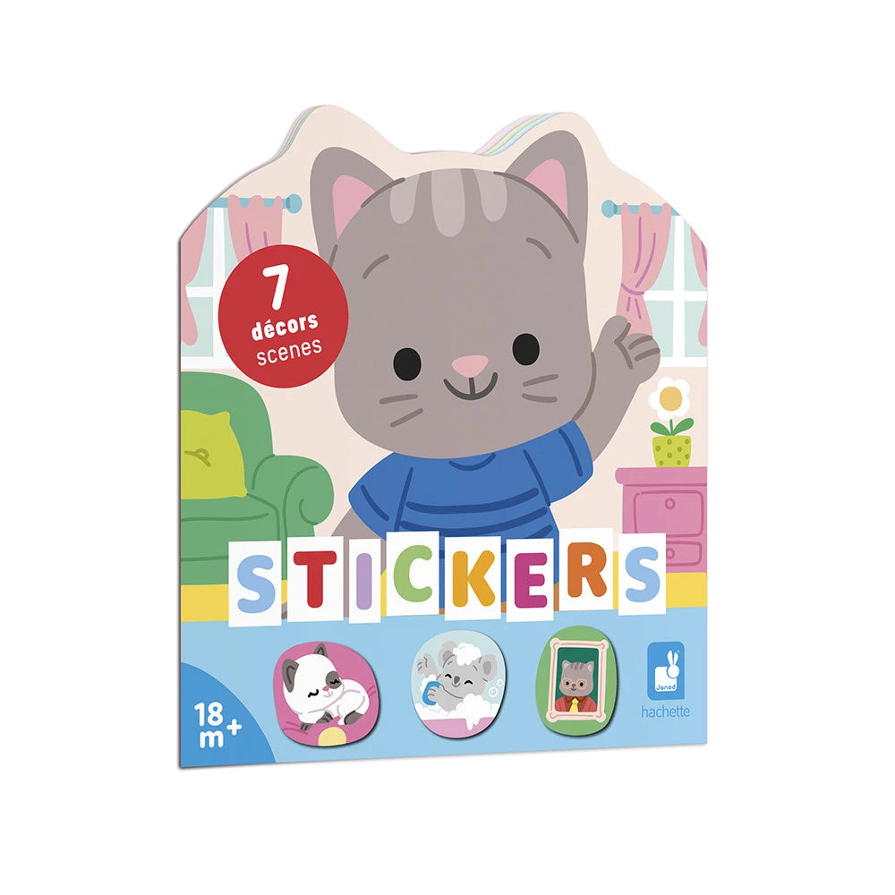 Cahier de Stickers avec 7 Décors La Maison - Janod