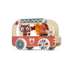 Camion de pompier en bois Jack le lion