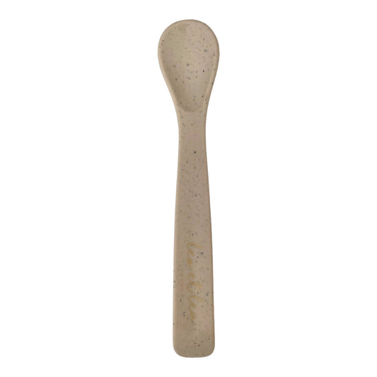 leo et lea france - Cuillère en silicone, collection Shell, cuillère grande mouchetée: Beige