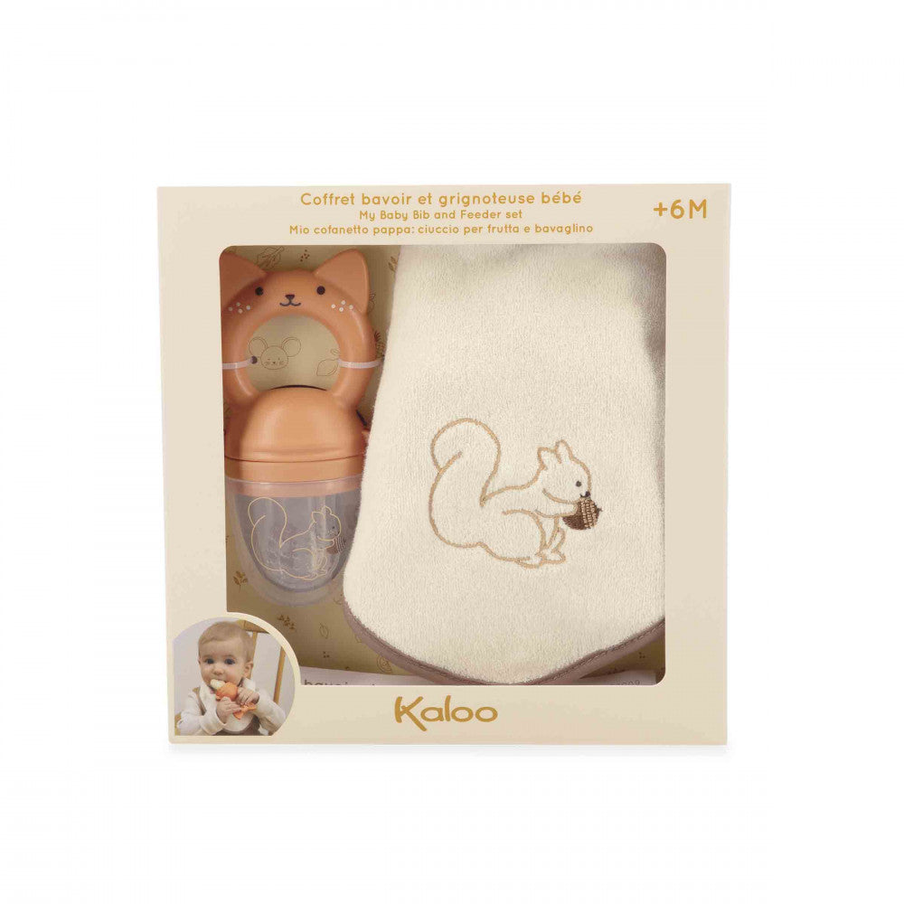 Coffret bavoir et grignoteuse pour bébé