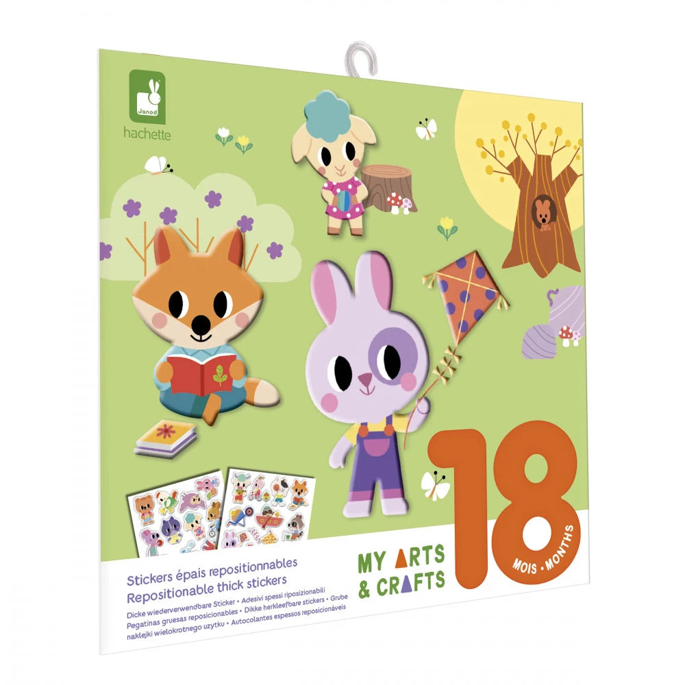 Coffret Créatif Stickers Epais Repositionnables - 18 mois
